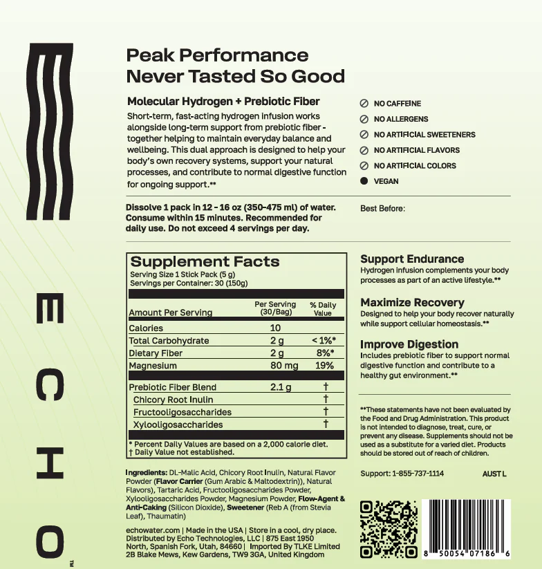 Echo Hydrogen Prebiotic Drink Mix - Image 3